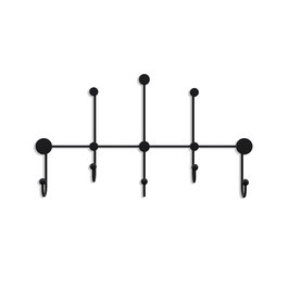 Wallity Iyon Gancho Metálico de Pared Negro